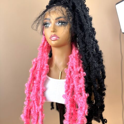 WIG ZOE (PINK MIX)- DISTRESSED GODDESS